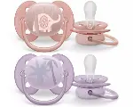 Philips Avent Ultra Yumuşak Emzik 0-6 Ay Kız-2