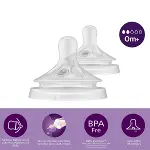 Philips Avent Doğal Tepkili Natural Response 2'Li Biberon Emziği No:1 0+ Ay-1