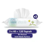 Sleepy Bio Natural Islak Havlu Mendil 3x40 120 Yaprak-1