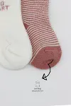 Bistyle 2'Li Big Heart Penye Soket Çorap 10117 Pudra-3