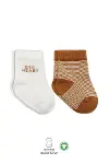 Bistyle 2'Li Big Heart Penye Soket Çorap 10117 Hardal-1