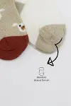 Bistyle 2'Li Love Dog Penye Soket Çorap 10118 Bej-3