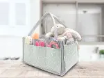 BabyJem Keçe Anne Bebek Bakım Çantası 772 Yeşil Çiçek-6