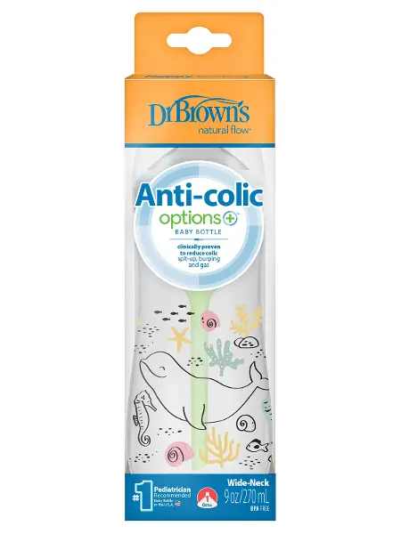 Dr.Brown's Geniş Ağız PP Antikolik Options Biberon 270 ml Kız