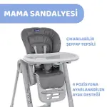 Chicco Polly Magic Relax Mama Sandalyesi Grey Melange-3