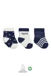 Bistyle 3lü Penye Cute Stars Soket Çorap 10115 Lacivert-1
