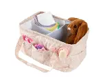 BabyJem Katlamalı Anne & Bebek Organizer 795 Somon Çiçek-2
