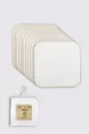 Bistyle Organik 28x28 10'Lu Penye Mendil 90101 Ekru-1