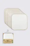 Bistyle Organik 20x20 10'Lu Penye Mendil 90102 Ekru-1