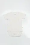 Bistyle Organik Natural Basic Style Kruvaze Yarım Kol Body BS17101 Ekru-1