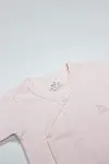 Bistyle Organik Natural Basic Style Kruvaze Uzun Kol Body BS17102 Pembe-2
