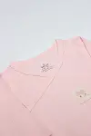 Bistyle Organic Modal Flying Balloons Kruvaze Uzun Kol Body BS17121 Pembe-3