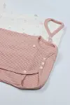 Bistyle Bloom Rose 2'li Yarım Kol Badi 17119 Ekru Gül Kurusu-9