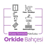 Sleepy Çiçek Serisi Yüzey Temizlik Havlusu 100 Adet Orkide-6