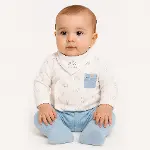 Bistyle Curly Lamb 3'Lü Zıbın Takımı 13107 Bej Ekru-7