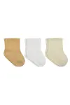Bistyle Little Love Girl 3'lü Penye Soket Çorap 10137 Somon-1