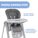 Chicco Polly Magic Mama Sandalyesi Dark Grey-2