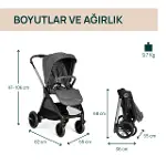 Chicco Bellagio Bebek Arabası Black Satin-2