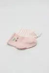 Bistyle Little Girl Penye Soket Çorap 2li 10139 Pembe Ekru-2