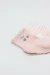 Bistyle Little Girl Penye Soket Çorap 2li 10139 Pembe Ekru-3