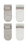 Bistyle Penye Kaymaz Soket Çorap 2li 10144 Taş Ekru-2