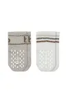 Bistyle Penye Kaymaz Soket Çorap 2li 10144 Taş Ekru-1
