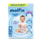 Molfix Mega Paket Bebek Bezi 4 Beden 7-14 Kg 128 Adet-1