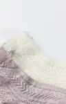 Bistyle Fiyonklu Penye Soket Çorap 2li 10149 Lila-4