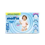 Molfix Mega Paket Bebek Bezi 6 Beden 15+ Kg 80 Adet-1