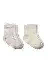 Bistyle Fiyonklu Penye Soket Çorap 2li 10149 Taş-1