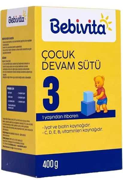 Bebivita Bebek Devam Sütü 3 400 Gr