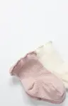 Bistyle 2li̇ Penye Soket Çorap Aksesuarlı Cute Ruffle 10153 Pudra-3