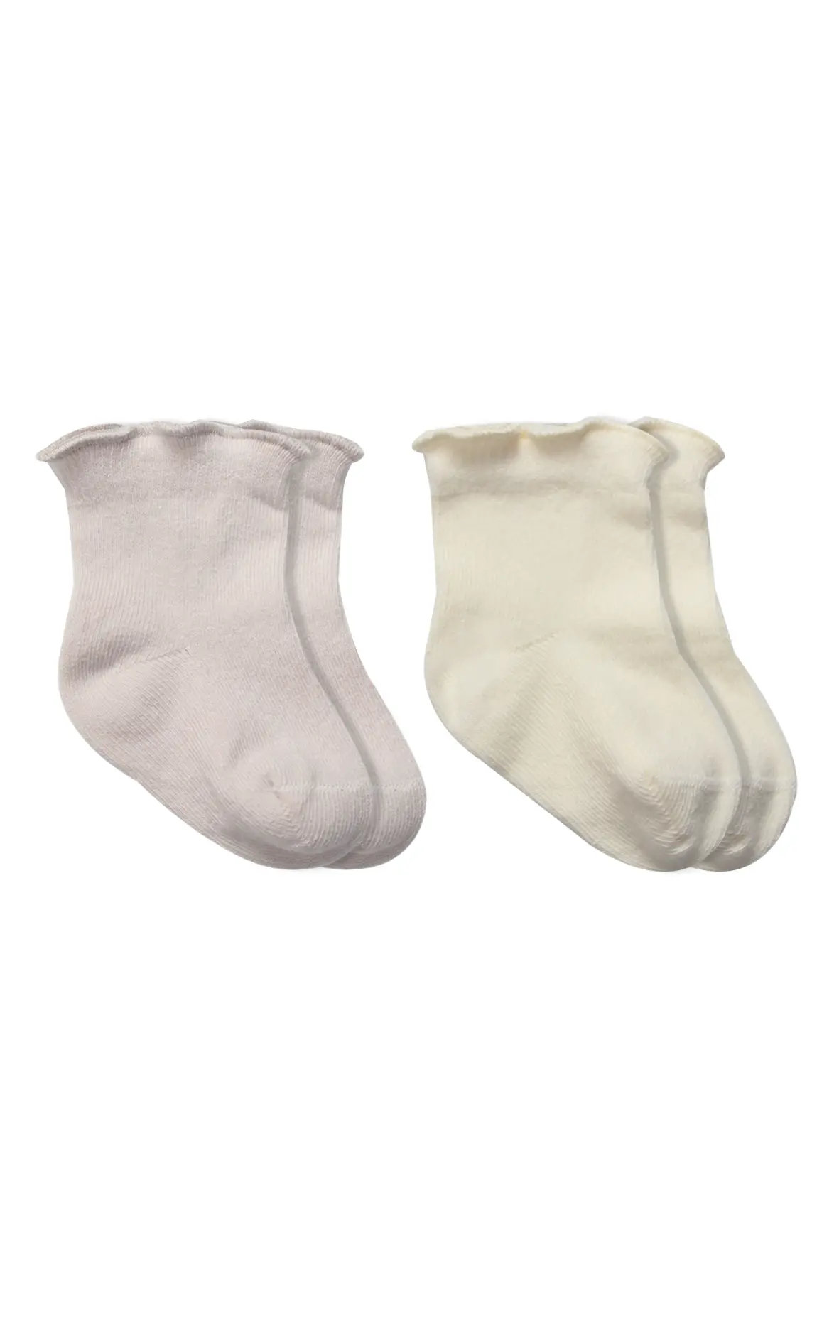 Bistyle 2li̇ Penye Soket Çorap Aksesuarlı Cute Ruffle 10153 Taş