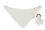 BabyJem Silikon Diş Kaşıyıcılı Müslin Önlük 736 Ekru-2