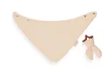 BabyJem Silikon Diş Kaşıyıcılı Müslin Önlük 736 Somon-2