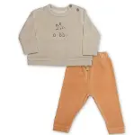 Bistyle 2li Takim Kadife I Love Daddy 14113 Bej-1