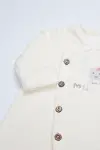 Bistyle Tulum Kadife I Love Mummy 15123 Ekru-3