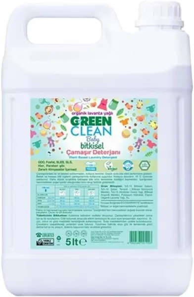 Green Clean Baby Sıvı Çamaşır Deterjanı 5lt