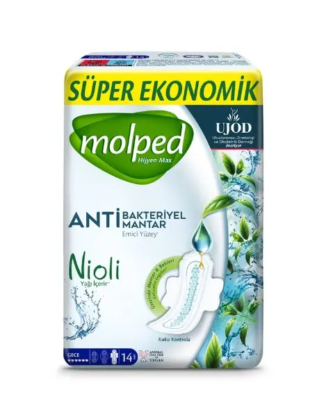 Molped Hijyen Max Süper Eko Gece Ped 14'lü
