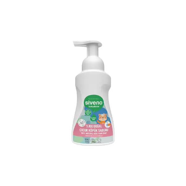 Siveno %100 Doğal Zeytinyağlı Kids Köpük Sabun 250 ml