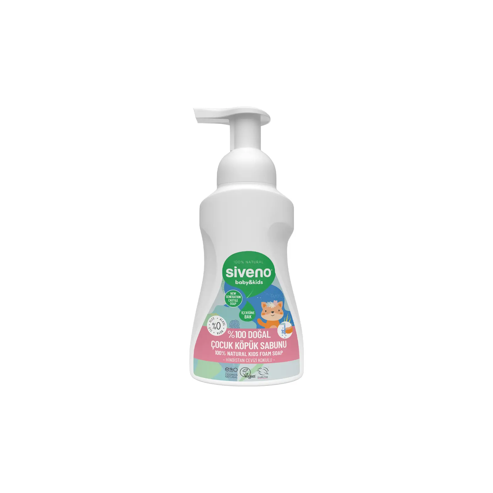 Siveno %100 Doğal Zeytinyağlı Kids Köpük Sabun 250 ml