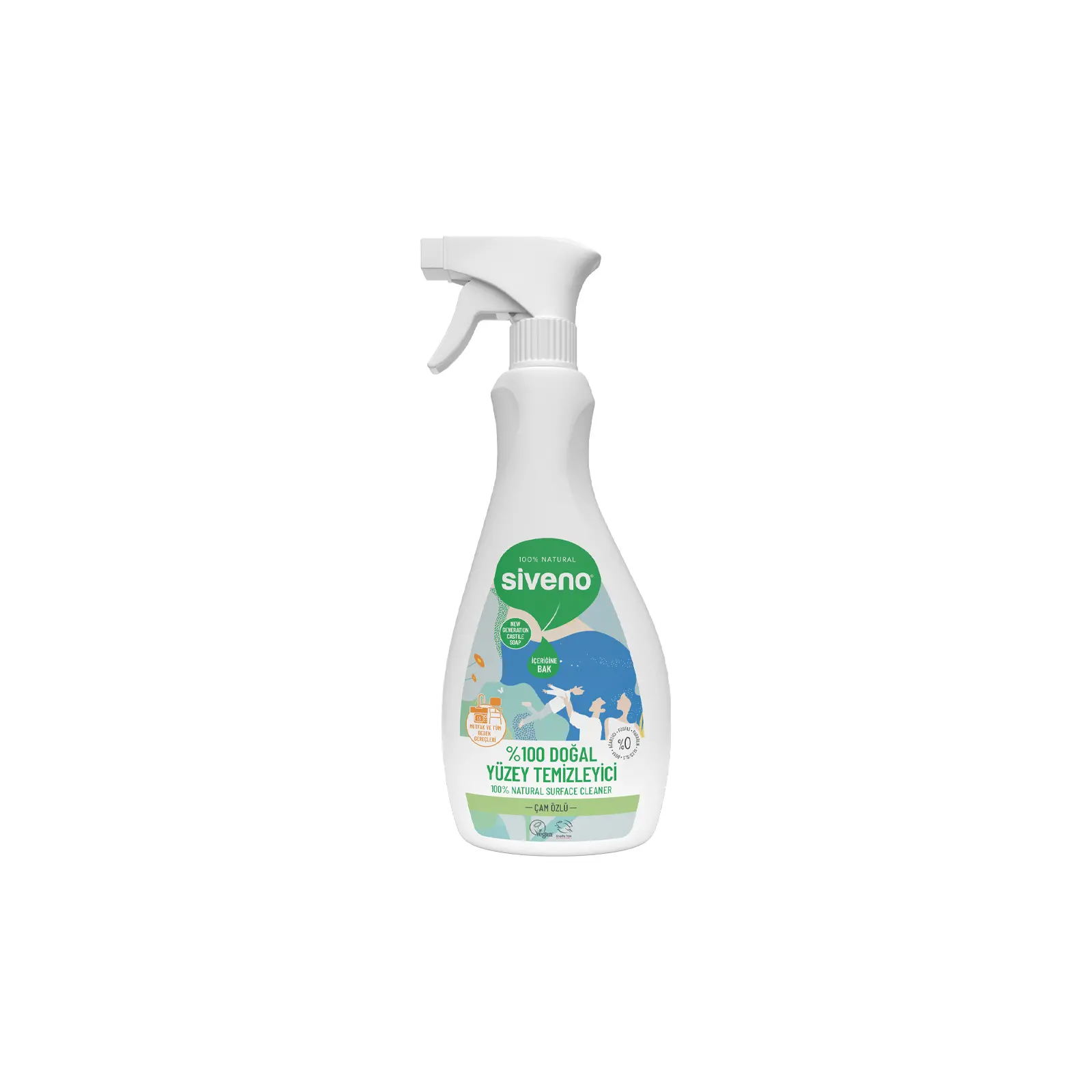 Siveno %100 Doğal Yüzey Temizleyici 500 ml
