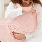 BabyJem Cepli Emzirme Önlüğü 323 Somon Çiçek-1