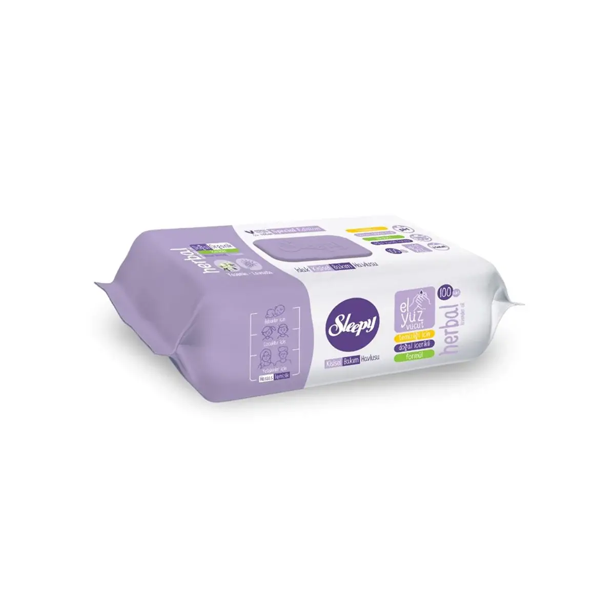 Sleepy Kişisel Bakım Havlusu 100'lü Herbal
