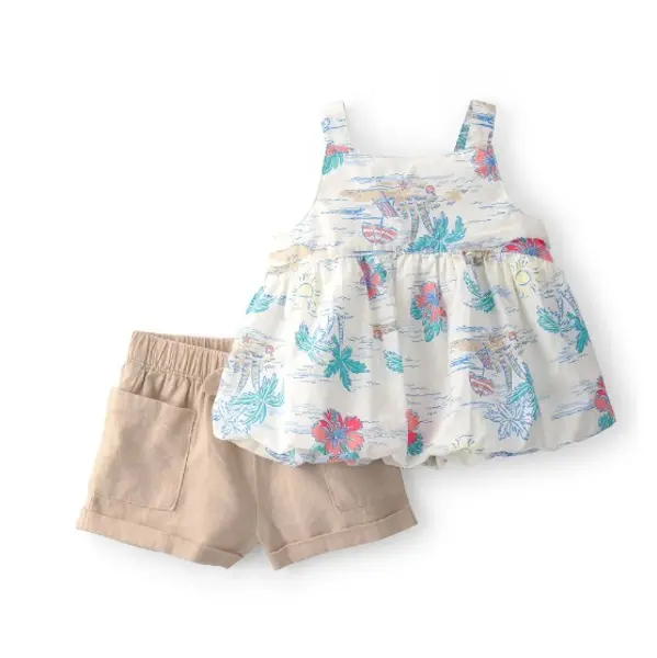 Carters Kız Bebek Alt Üst Set 1U637410 Renkli