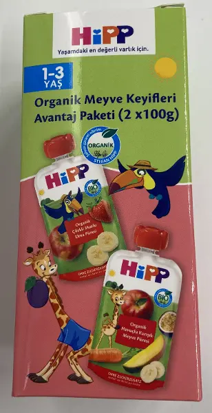 Hipp Organik Meyve Keyifleri Avantaj Paketi 2x100 Gr Pembe