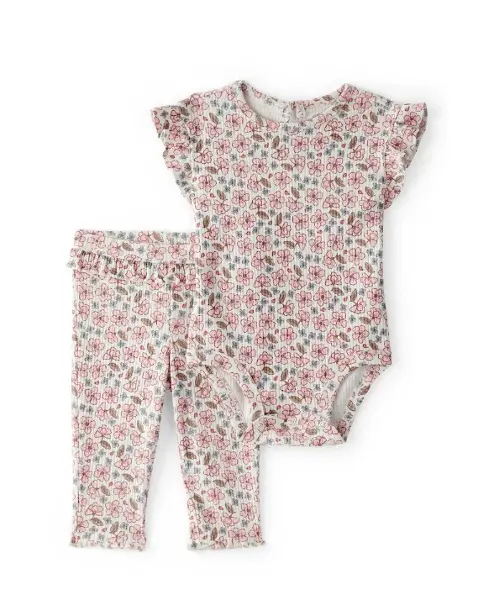 Carters Kız Bebek Body Pantolon Set 1U269810 Renkli