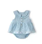 Carters Kız Bebek Bodyli Elbise 1U711810 Mavi-1