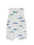 Carters Erkek Bebek Kısa Tulum 1S475110 Gri-2