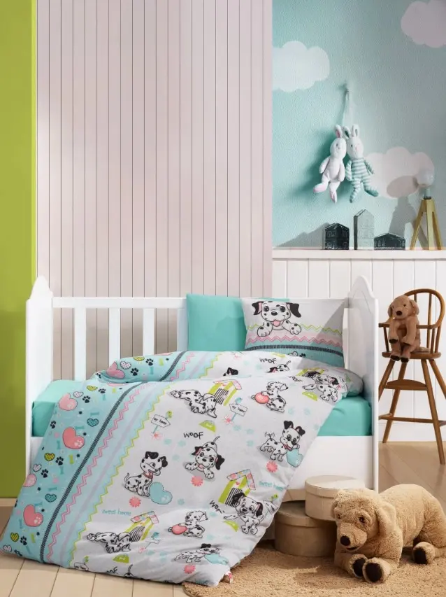Cotton Box Flanel Bebek Nevresim Takımı Dalmaçyalı